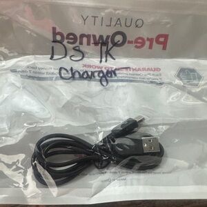 Black USB to Micro-USB Charging Cable